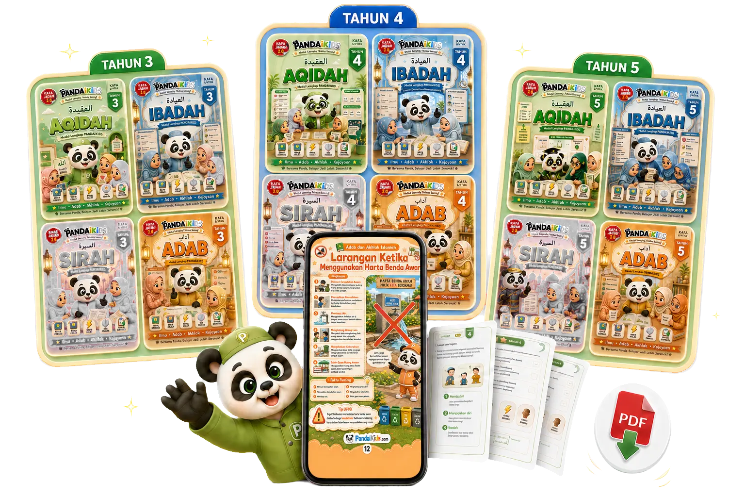 Bundle Nota Digital PandaiKids Tahun 3, 4 dan 5